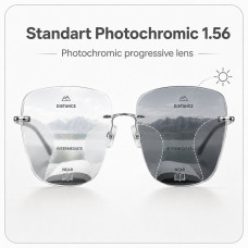 Фотохромная прогрессивная линза Standart Photochromic 1.56