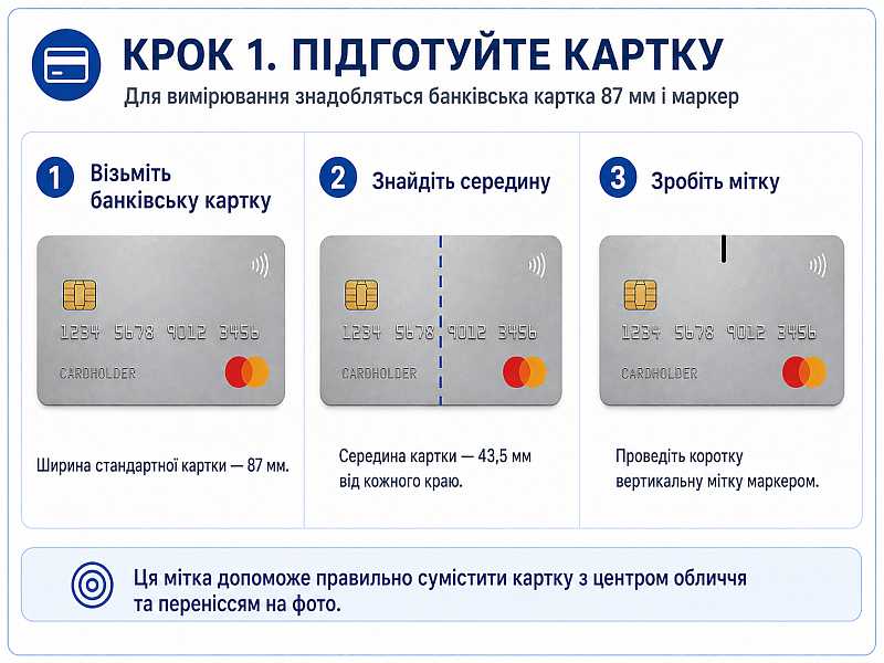 Підбір оправи по фото за допомогою банківської картки